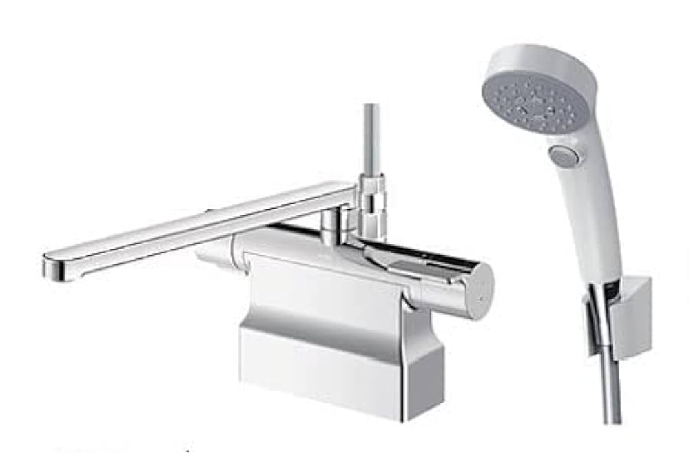 TOTO - 【訳あり】TOTO 台付サーモスタット混合水栓　TBV03424Z1　寒冷地 Amazon | TOTO 浴室用台付サーモスタット混合水栓 300mm